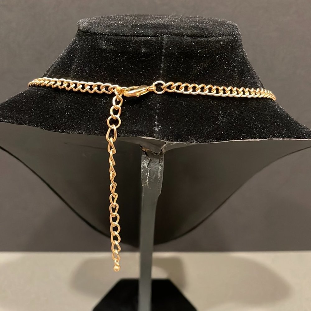 Multicolored & Patterned Plastron Necklace - image 4